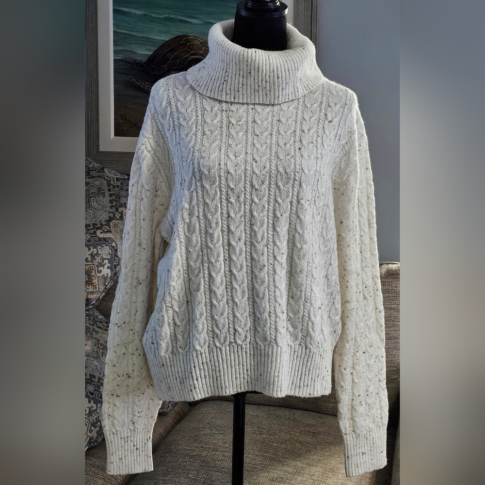 Mango Turtleneck Sweater Sz Large